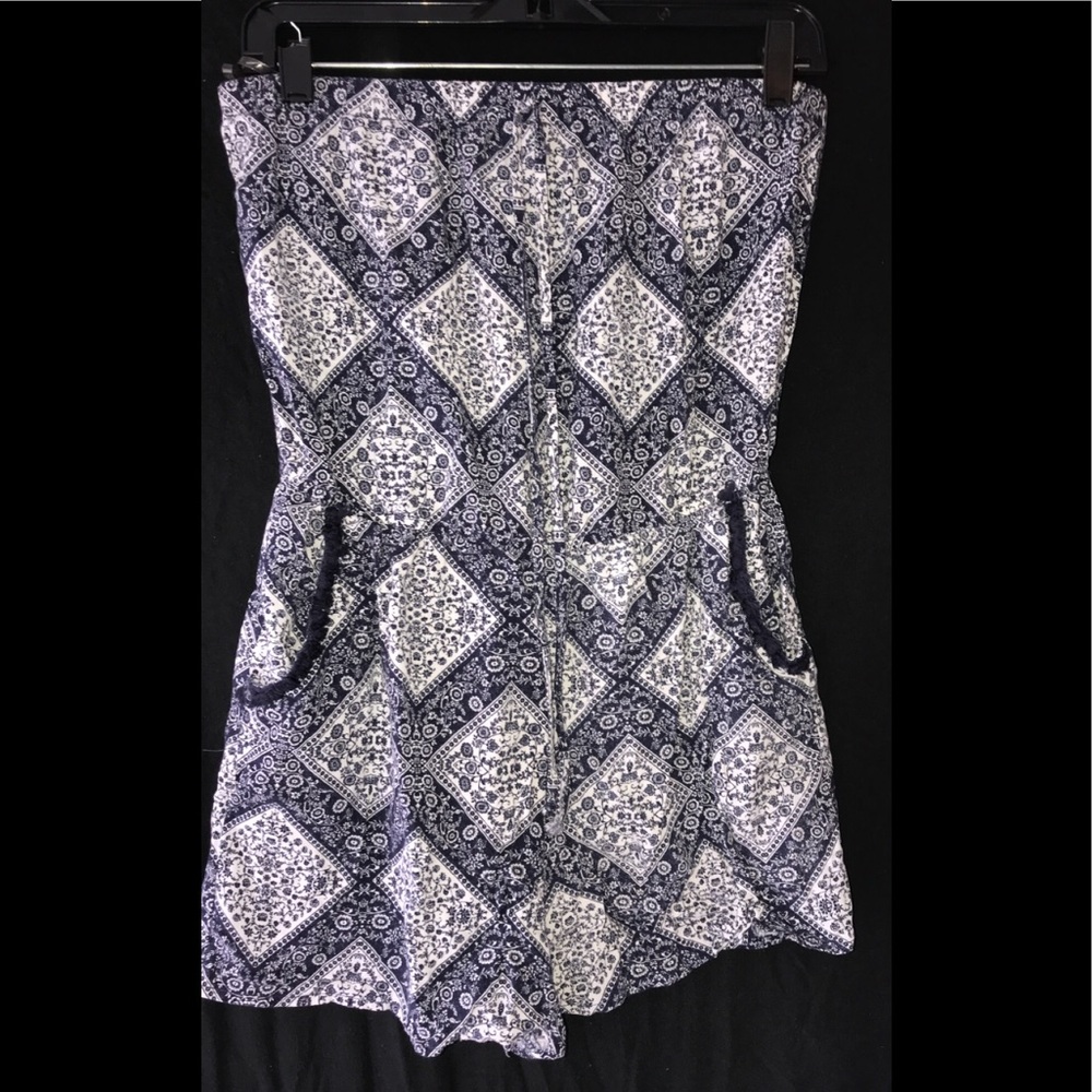 Tube top romper